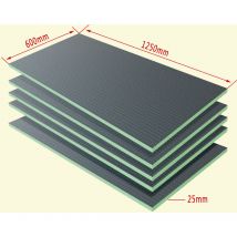 Ducha Casa - 1250x600x25mm 5 piezas/juego, Panel de Construcción de poliestireno extruido, Tablero xps Listo para Azulejo