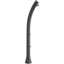 Happy - Ducha solar para piscina con lavapiés, antracita (H120/7016) - Arkema Design