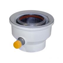 Ubbink - 224138 Rolux Gaz Alu universal adapter kit - Alu diam. 60/100 80/125 - white