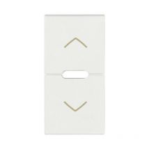 Vimar - Couvercle de commutateur interchangeable Arke pour la commande de volets roulants Blanc 19755.2.