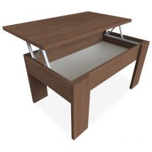 Duérmete Online MESITAELEVABLENOGAL001 sollevabile, tavolino da Salotto o Sala da Pranzo, Misure: 90 cm (Larghezza) x 50 cm (profondità) x 46-57 cm