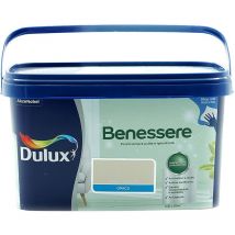 Dulux Benessere Pittura Colorata all'Acqua per Interni Superlavabile Anti Muffa Anti Batteri con Ioni D'Argento, 2.5 Litri, Beige Naturale