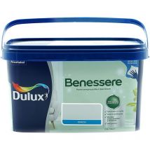Dulux - Benessere Pittura Colorata all'Acqua per Interni Superlavabile Anti Muffa Anti Batteri con Ioni D'Argento, 2.5 Litri, Bianco
