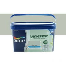 Dulux - Benessere Pittura Colorata all'Acqua per Interni Superlavabile Anti Muffa Anti Batteri con Ioni D'Argento, 2.5 Litri, Verde Agave