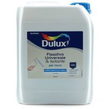 Dulux - Fissativo Isolante Universale all'Acqua per Pareti e Muri Interni, 5 Litri, Incolore