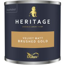 Velvet Matt - 125ml Tester Pot - Brushed Gold - Brushed Gold - Dulux Heritage