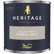 Dulux Heritage - Velvet Matt - 125ml Tester Pot - Pebble Grey - Pebble Grey