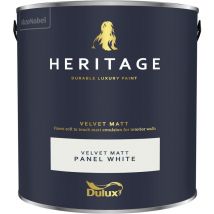 Dulux Heritage Velvet Matt - 2.5L - Panel White - Panel White