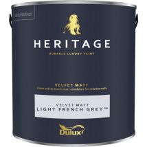 Dulux Heritage Velvet Matt - 2.5L - Light French Grey - Light French Grey