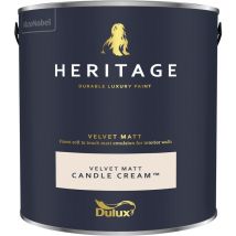 Dulux Heritage - Velvet Matt - 2.5L - Candle Cream - Candle Cream