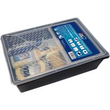 Dulux Kit Pittura Murale, Set Completo Da Interno Per Imbiancare Pareti E Soffitti Con Rulli Pittura, Vaschetta Con Griglia, Pennello, Telo Pavimento,