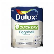 Quick Dry Eggshell - White Cotton - 750ml - Dulux