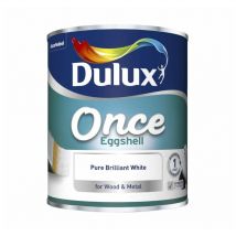 Dulux Retail - Once Eggshell - Pure Brilliant White - 750ml - Pure Brilliant White