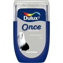 Once Matt Tester Paint Pot - 30ml - Chic Shadow - Dulux Retail