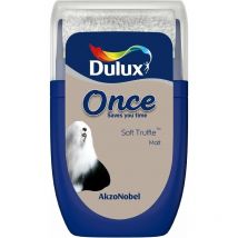 Dulux Retail - Once Matt Tester Paint Pot - 30ml - Soft Truffle - Soft Truffle