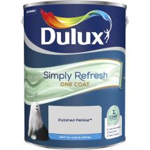 Dulux Simply Refresh One Coat Matt Emulsion Paint - 5L - Polished Pebble - Polished Pebble