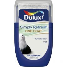 Dulux Retail - Dulux Simply Refresh One Coat Matt Tester Pot - 30ml - White Mist - White Mist