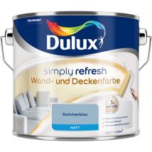 Dulux - Simply Refresh Wand und Deckenfarbe, Sommerblau, 2,5 l
