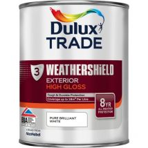 Dulux - Trade Weathershield Quick Dry Exterior High Gloss - Brilliant White - 2.5L