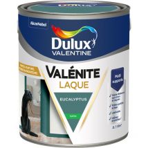 Peinture Laque Valénite Intérieur et Extérieur Multi-supports - Finition parfaite et lisse, Haute Résistance - Satin Eucalyptus 2 l - Dulux Valentine