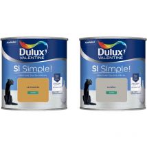 Peinture Si Simple Lot de 2 Peinture Intérieure Toutes Pièces Satin - Peinture Murs et Plafonds, Portes et Plinthes - Couleurs : Le Béton & Le