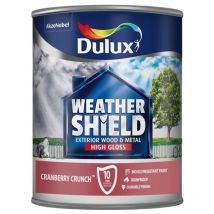 Dulux Retail - Dulux Weathershield Exterior Gloss Paint - Cranberry Crunch - 750ml - Cranberry Crunch