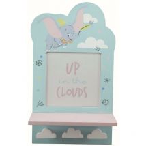 Dumbo Cornice Portafoto con Mensola e Ganci Appendibiti - Multicolor