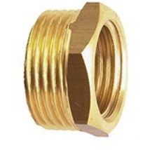 Dumont - Bague de réduction laiton mâle-femelle réduite - Diamètre Mâle : 1'1/2' - Diamètre Femelle : 3/4' - Avec butée : Oui - Finition : brute