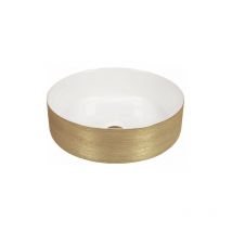DUNE 188011 HELLER WHITE&GOLD Lavabo de Sobreencimera - ref: 188011