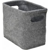 Dunedesign - Rangement du Papier Toilette Boîte en Feutre pour 4 Rouleaux Panier de Bain Gris