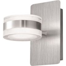 Luce Dunk Applique a led Up & Down in alluminio spazzolato e vetro - Fabas