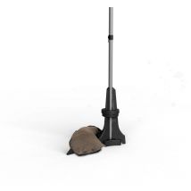 Dunkelbrauner Balkon-sonnenschirmständer - Von Ø20 Bis 40 Mm - 20 Kg Baser