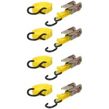 Stakmann - Dunlop - Autogurte Mit Spanner 4 Stk. 5m / 350 Kg Transportmöglichkeit In Gelb