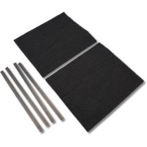 Ersatzteil - 2er Set Kohlefilter Typ 31 - - Whirlpool, Brandt, Aeg De Dietrich Electrolux, Ariston Hotpoint, Scholtes, Kitchenaid, Bauknecht, Fagor, 