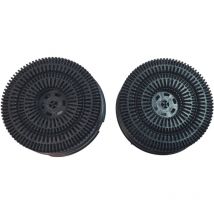 Candy,hoover - Ersatzteil - Set 2 Kohlefiltern Typ 58 AKB000/1 - - indesit, ariston hotpoint, whirlpool, sauter, brandt, ignis, bauknecht, de
