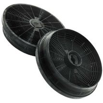 Ersatzteil - Set 2 Kohlefiltern ACM14 145 x 30 mm - - candy, ariston hotpoint, sogelux, airlux Rosieres beko, elitair, glemgas, aya, indesit,