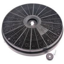 Ersatzteil - Kohlefilter rund (20x2,8 cm) (pro Stück) - - BOSCH, SIEMENS, WHIRLPOOL, ARISTON HOTPOINT, BAUKNECHT, IKEA, IGNIS