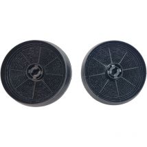 Ersatzteil - Set 2 Kohlefiltern ACM14 145 x 30 mm - - candy, ariston hotpoint, sogelux, airlux Rosieres beko, elitair, glemgas, aya, indesit,