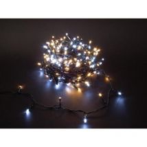 Duolight - 20 m - 300 LEDs - Weiß und Warmweiß - grünes Kabel - Modulator - 24 v