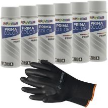 Vasalat Dupli-color Rostschutz Spray grau, Grundierung Prima - Haftgrund Spray zum Schutz vor neuer Rostbildung, 6 Stück