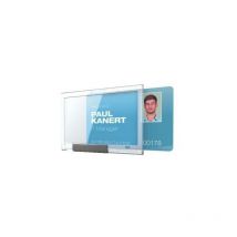 Durable - Ausweishalter pushbox mono 87 x 54 mm (b x h) Kunststoff transparent 10 St./Pack.