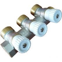 3 Way 3/4 Inch Water Underfloor Heating Manifold Distributor