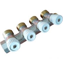 Luxor - 4 Way 3/4 Inch Water Underfloor Heating Manifold Distributor