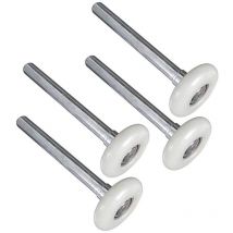 Ugreat - Durable Nylon Garage Door Rollers 4.5cm-12.0cm Stem (4 Pack) (Garage Door Roller 120MM4PCS)