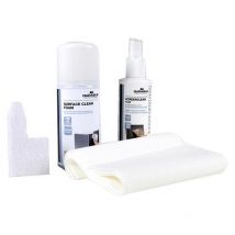 Durable PC CLEANING KIT Écrans/Plastiques Chiffons secs et humides et liquide de nettoyage d'équipement électronique - Kits de nettoyage pour