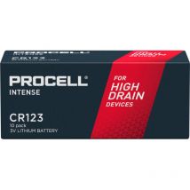 DURACELL Batterie à usage unique Lithium 3V CR123A/CR 17345, 10 pièces (163393)