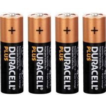 Pile alkaline Duracell plus power aa - lr06 1,5v (emballage 4 unit) ø14,5x50,5mm