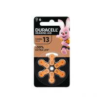 Duracell - S492 Specialty Hearing Aid Batteries Size 13 (6 Pack) DUR13