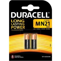 Pack de 2 Piles Duracell Alcalines 12V MN21 BL2