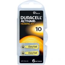 Hörgerätebatterie za 10 1.45 v 6 St. 90 mAh Zink-Luft Activair 10 - Duracell